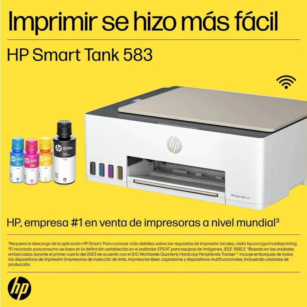 Impresora Multifuncional HP Smart Tank 583 - Image 6