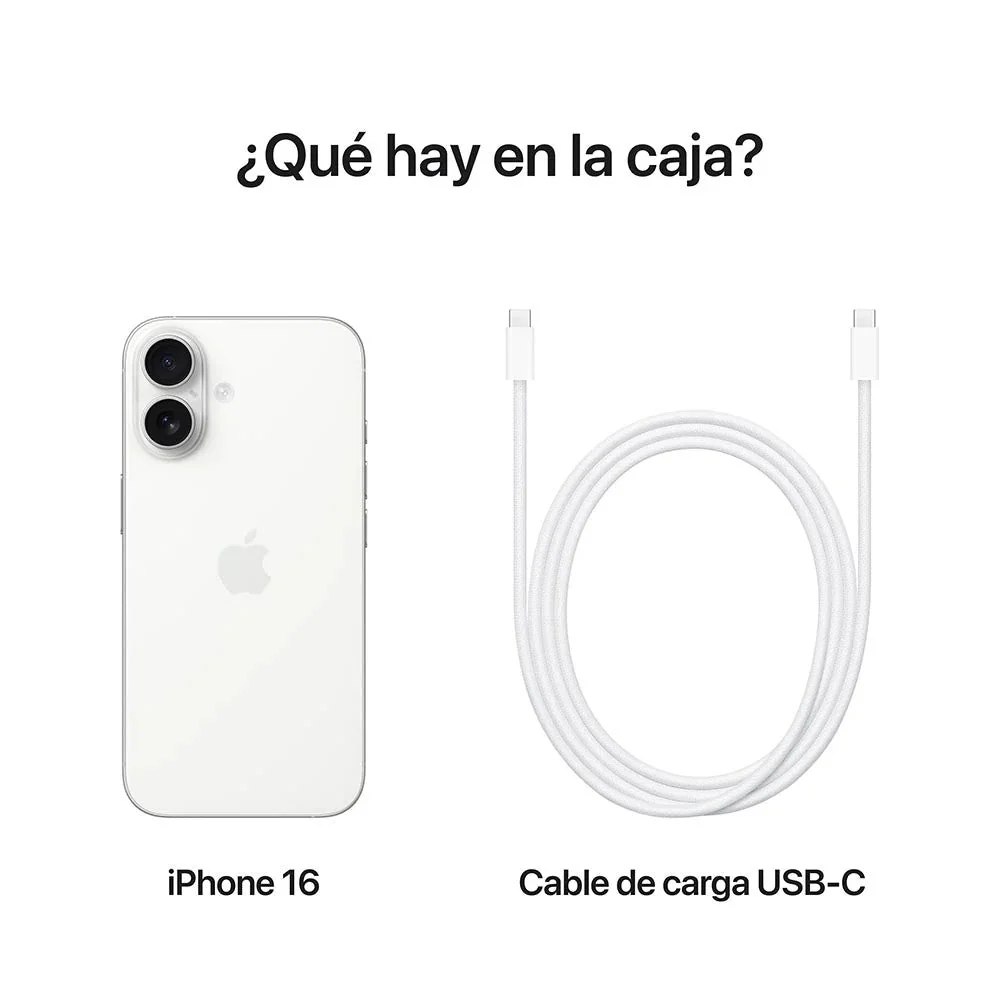 iPhone 16 de 256GB / Sim Físico / Blanco - Image 7