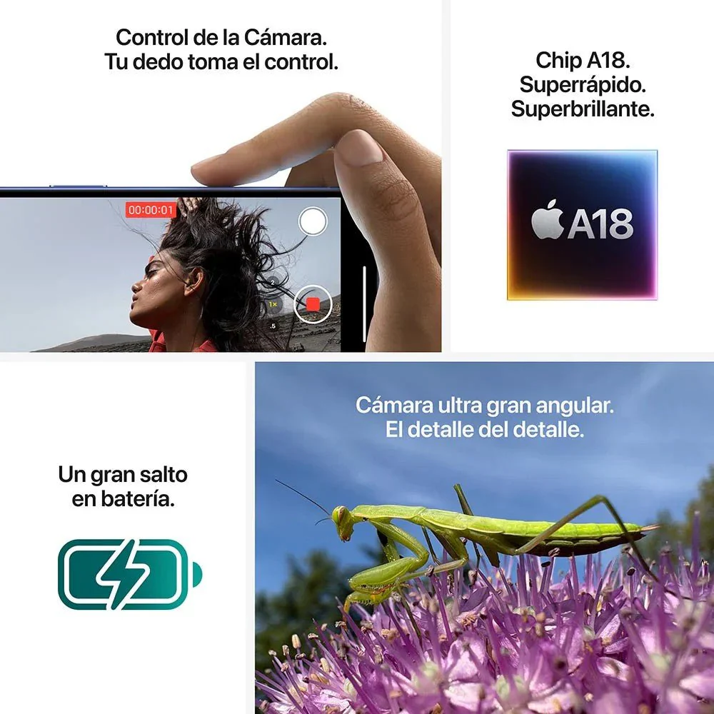 iPhone 16 de 256GB / Sim Físico / Ultramarino - Image 9