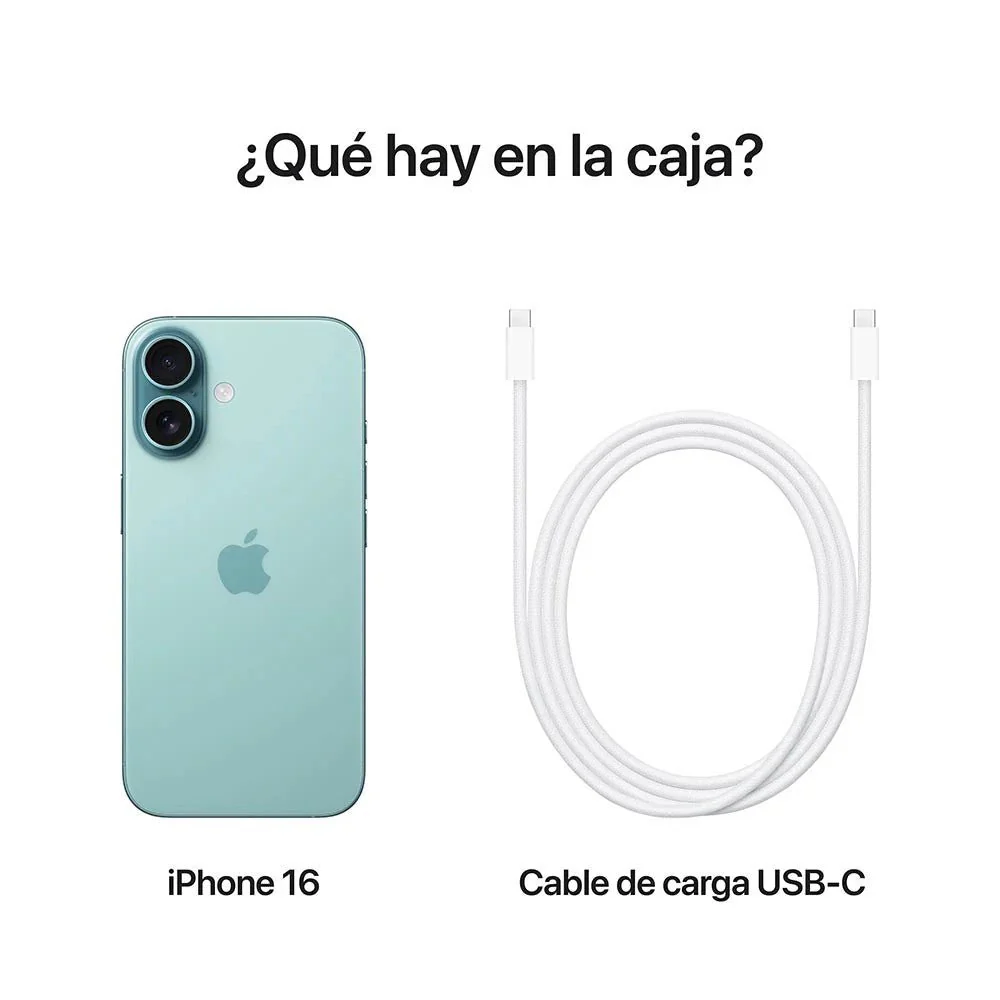 iPhone 16 de 256GB / Sim Fisico / Verde Azulado - Image 9