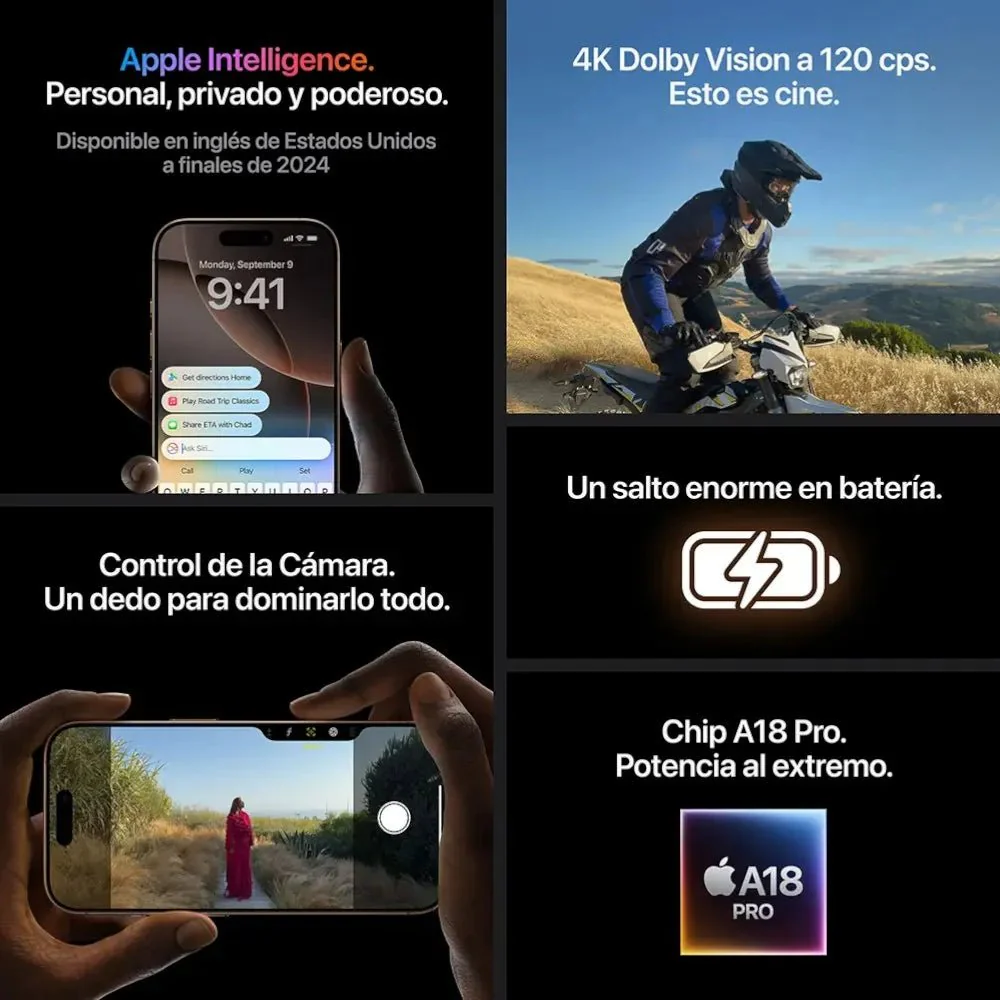 iPhone 16 Pro de 256GB / Desierto / E-SIM - Image 8