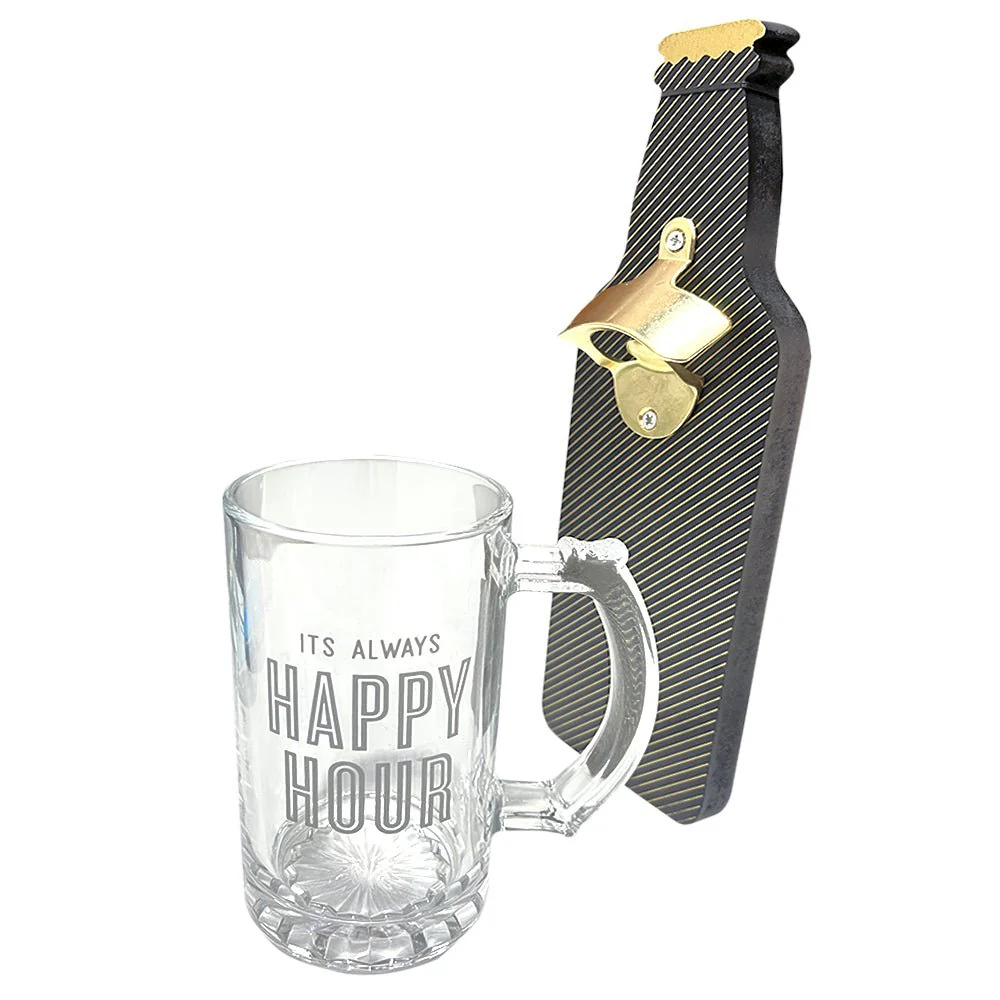 Jarra Cervecera de Vidrio Home Elegance / Con Abridor - Image 3