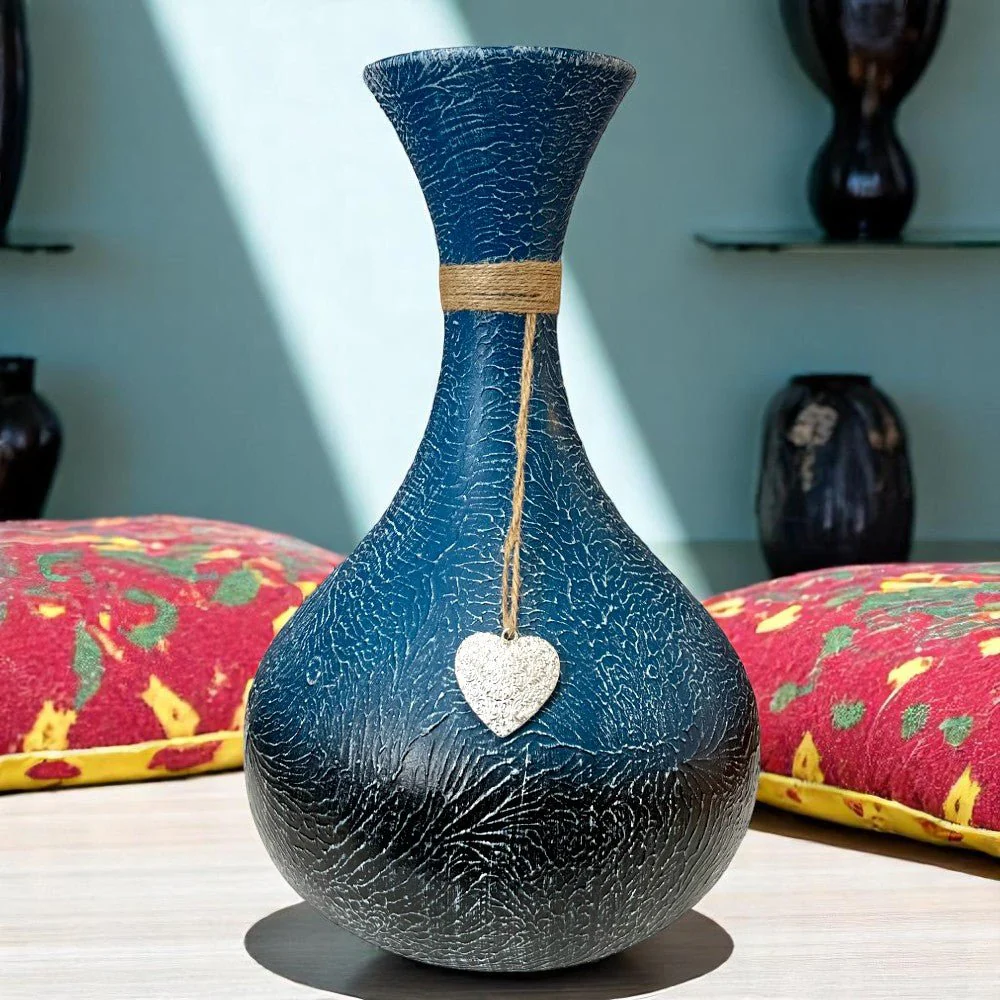 Jarrón Decorativo Home Elegance de Cerámica - Azul