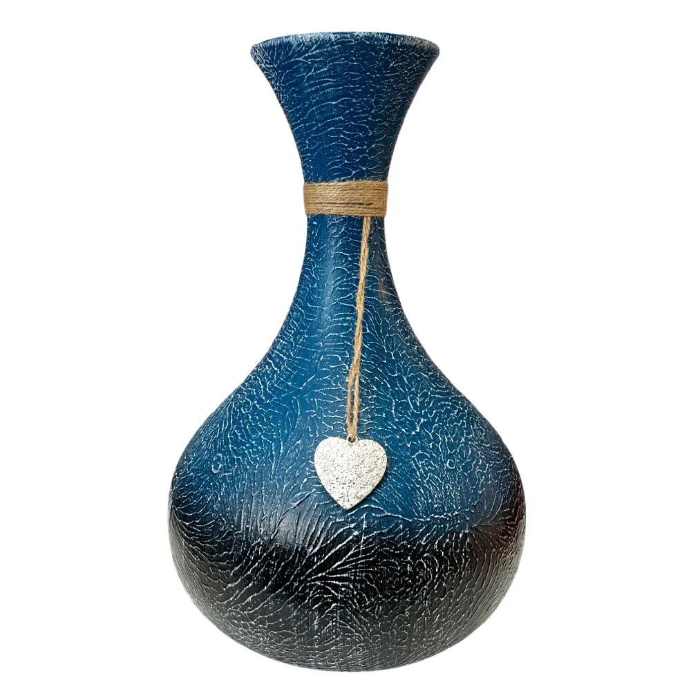 Jarrón Decorativo Home Elegance de Cerámica - Azul - Image 2