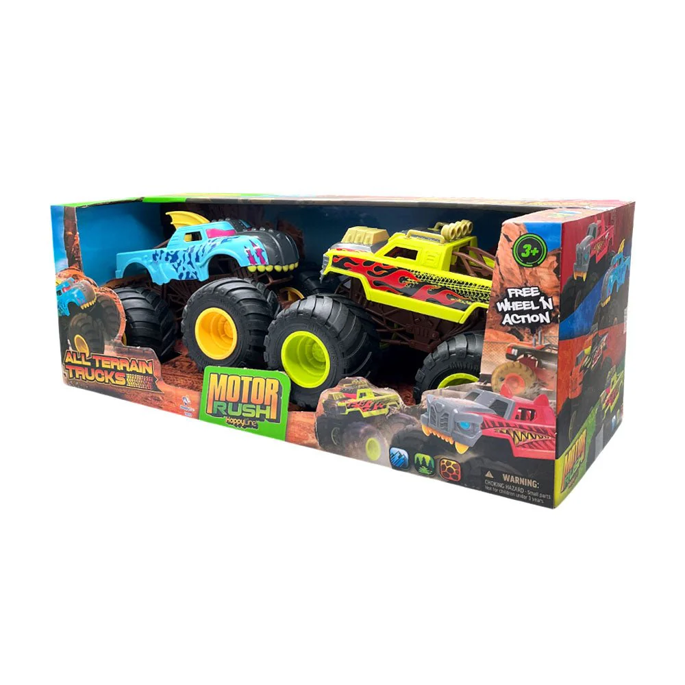Juego 2 Camionetas Todo Terreno Motor Rush Happy Line 25 Cm Surtido - Image 2