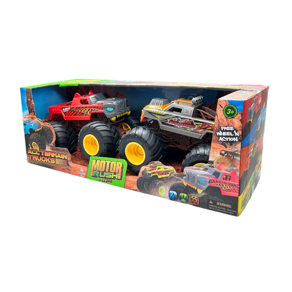 Juego 2 Camionetas Todo Terreno Motor Rush Happy Line 25 Cm Surtido - Image 3