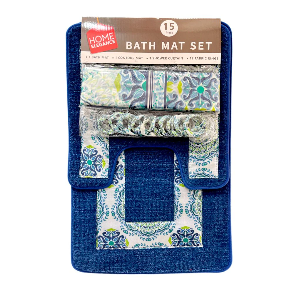 Juego De Alfombra De Baño Set De 15 Piezas Home Elegance Surtido - Image 2