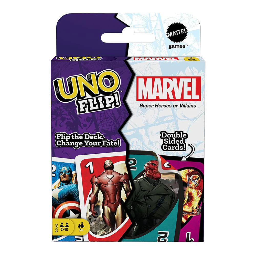Juego de Cartas Uno Flip Marvel