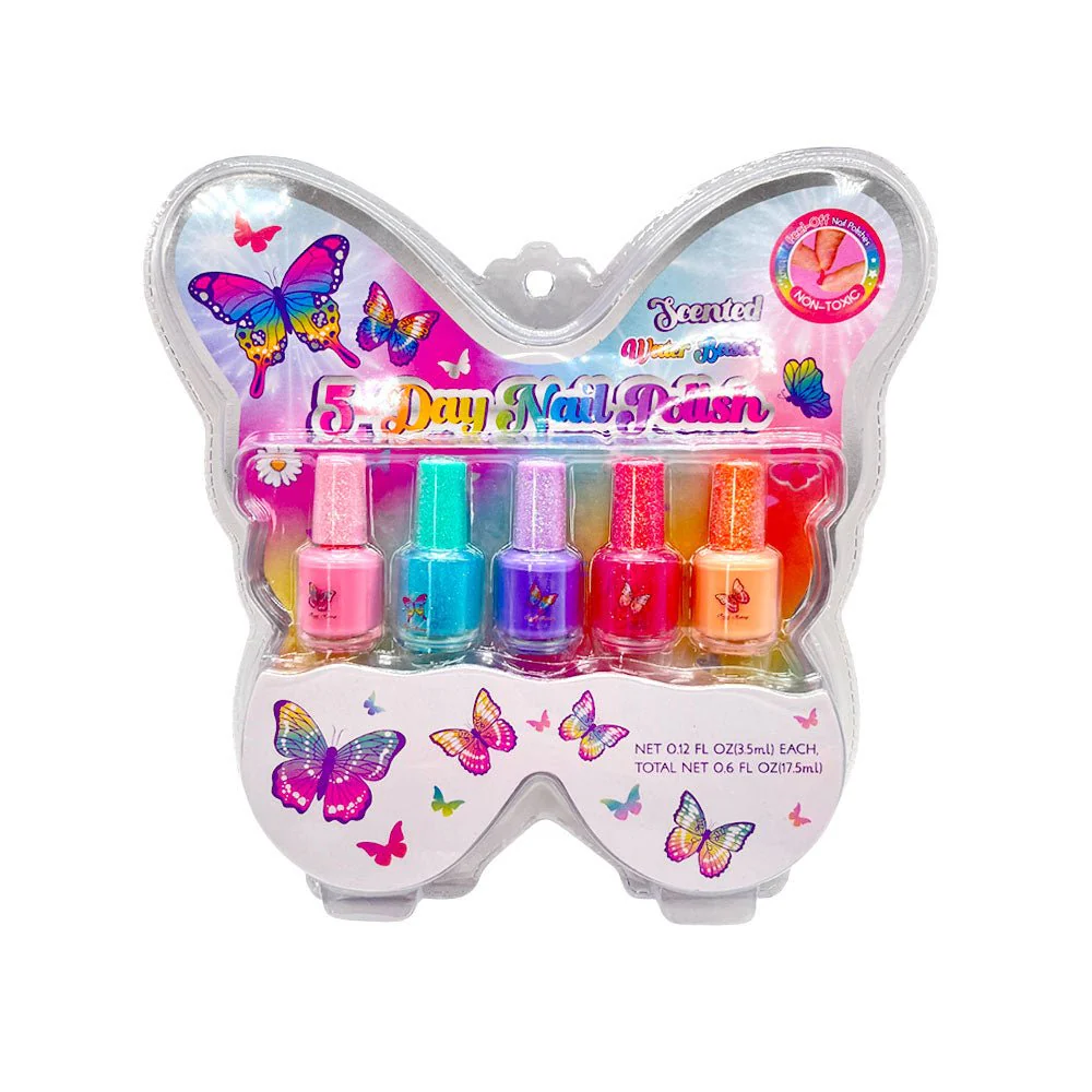 Juego De Pinta Uñas Mariposa 5 Piezas Star Toys - Image 2
