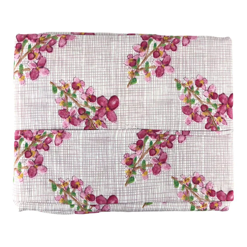 Juego de Sábanas Spa Lush Cherry Blossom Estampado - Full