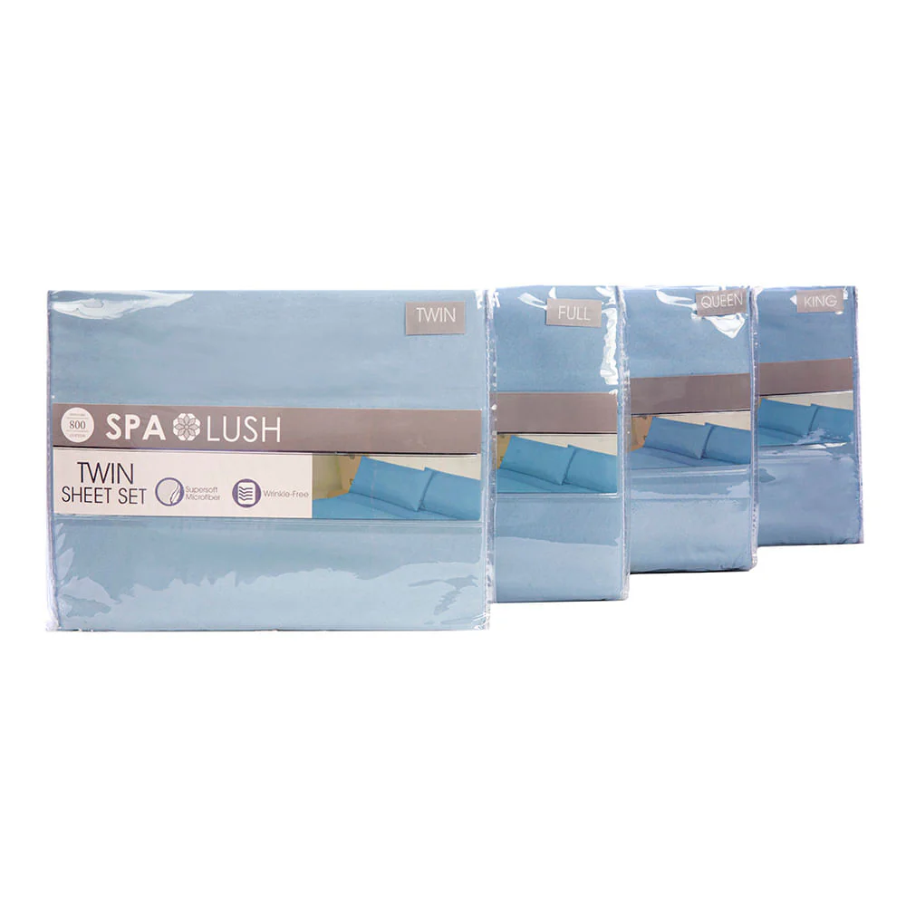 Juego De Sábanas Spa Lush Liso - Full