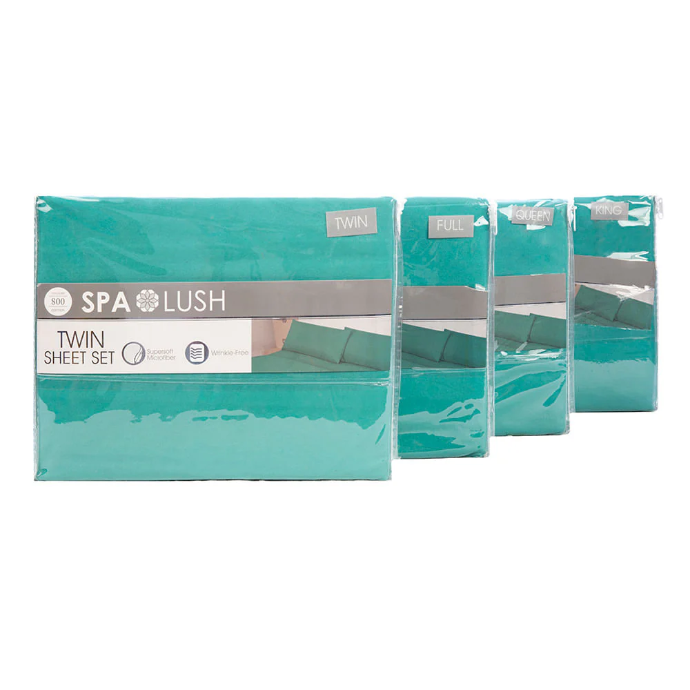 Juego De Sábanas Spa Lush Liso - Queen