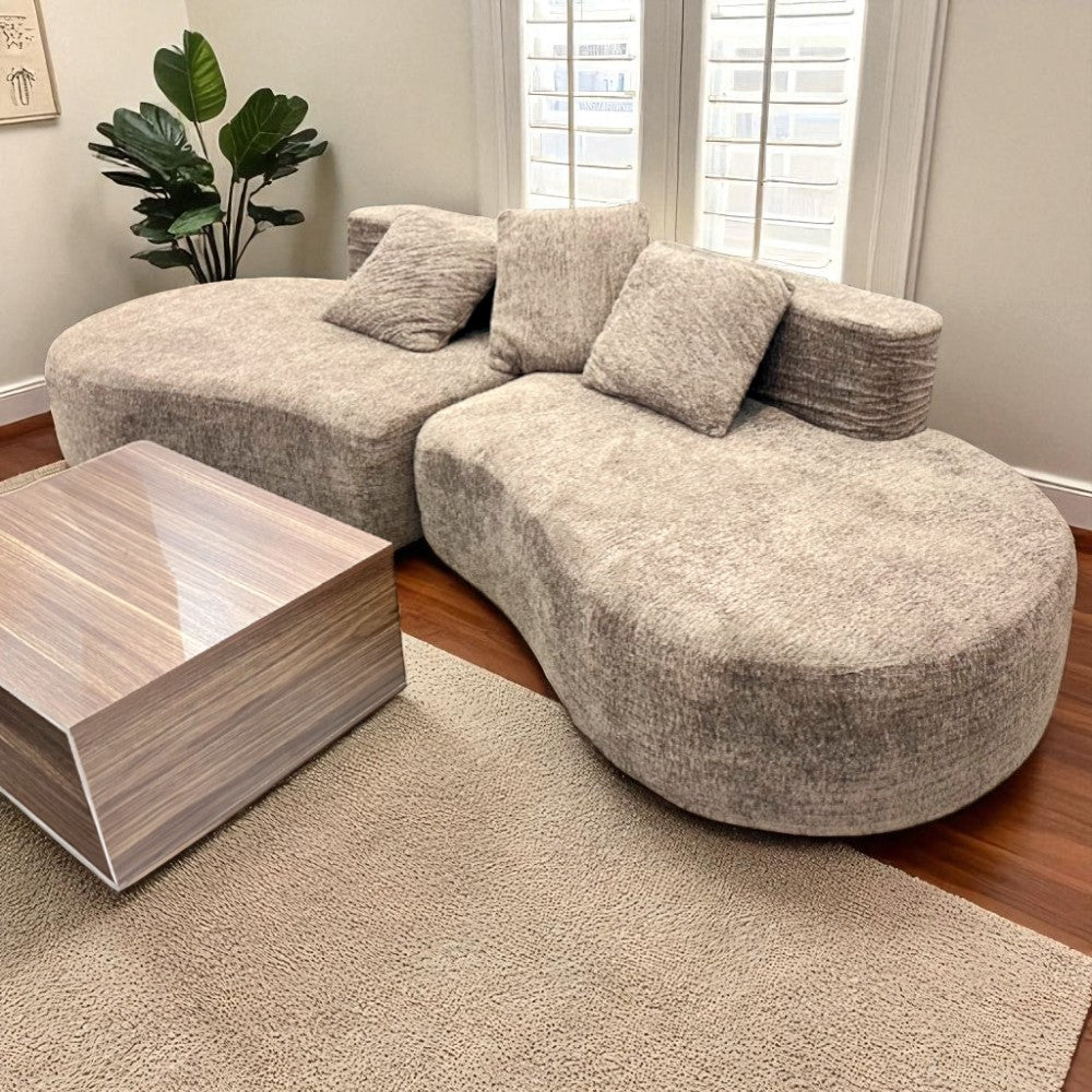 Juego De Sala 4 Puestos Brown Elements Furniture