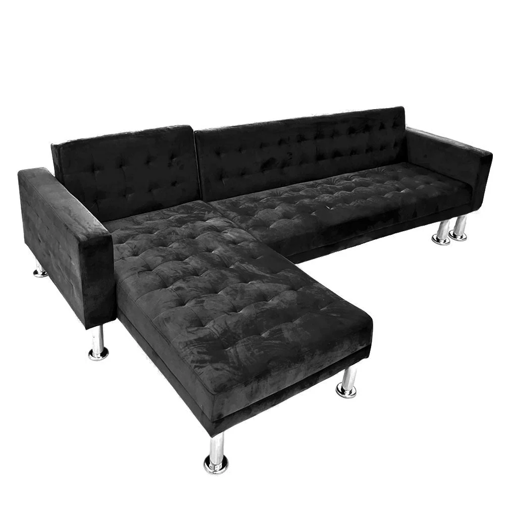 Juego De Sala Elements Furniture En Forma De L Patas De Metal Negro