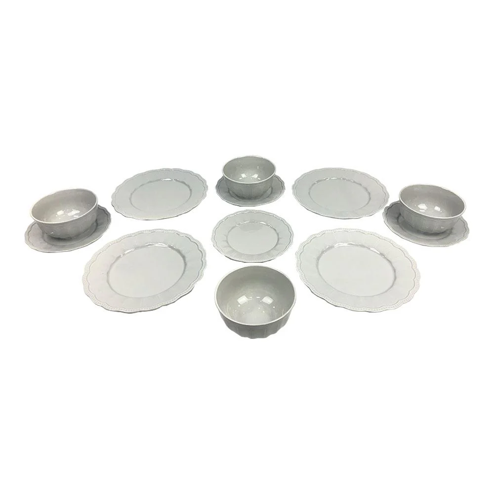 Juego de Vajilla Gibson Scallop 12 Piezas