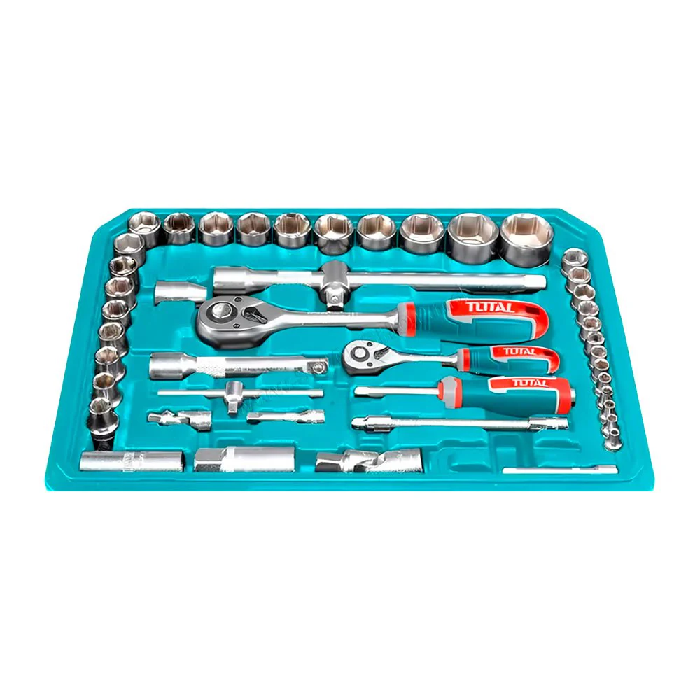 Kit de Dados Socket Ratchet Mango 1/4" Y 1/2" Cr-V 72T / Set 94 Piezas - Image 3
