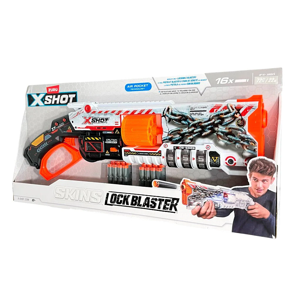 Lanzador Skins Lock Gun con 16 Dardos – Zuru X-Shot - Image 2