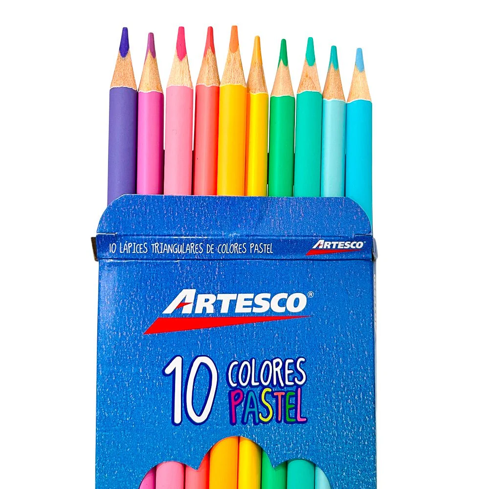 Lápices de Colores Artesco / Pastel – 10 Piezas - Image 2