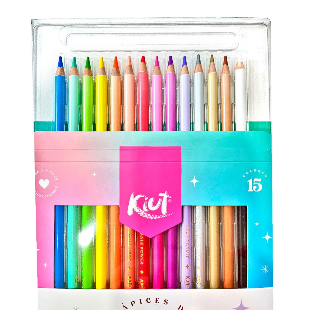Lápices de Colores Kiut Norma / 15 Unidades - Image 3
