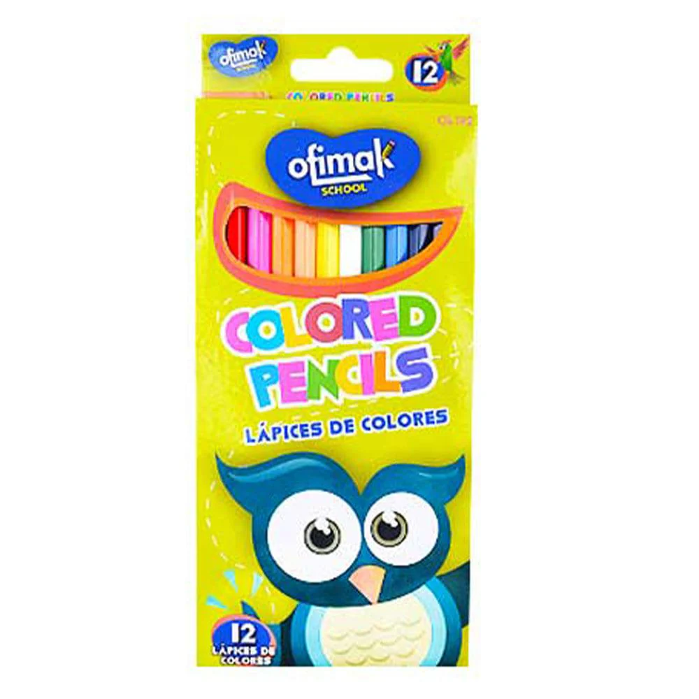 Lápices de Colores Ofimak 12 Piezas