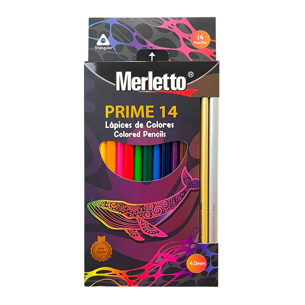 Lápices de Colores Prime 14 Merletto / 14 Piezas
