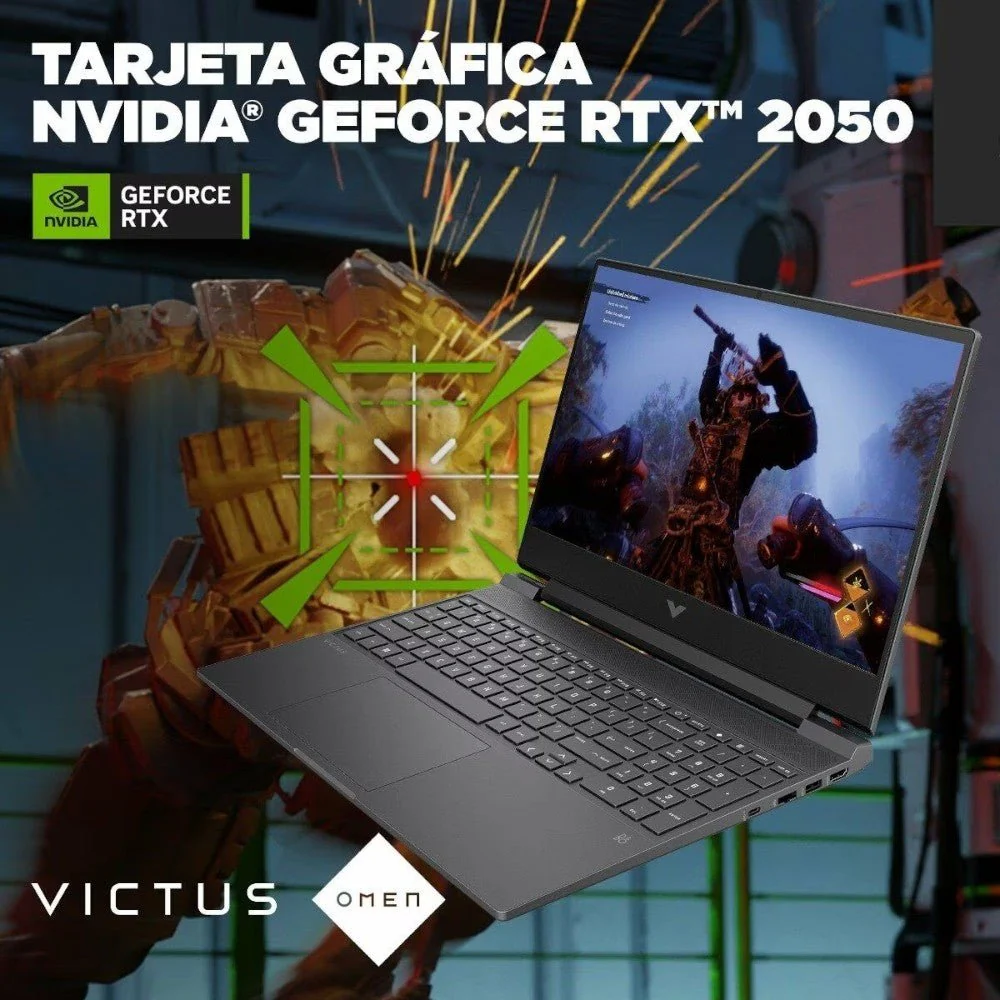 Laptop HP Victus Gaming 15" – AMD Ryzen™ 5 / 8GB RAM / RTX™ 2050 / FHD / Mica Silver - Image 11