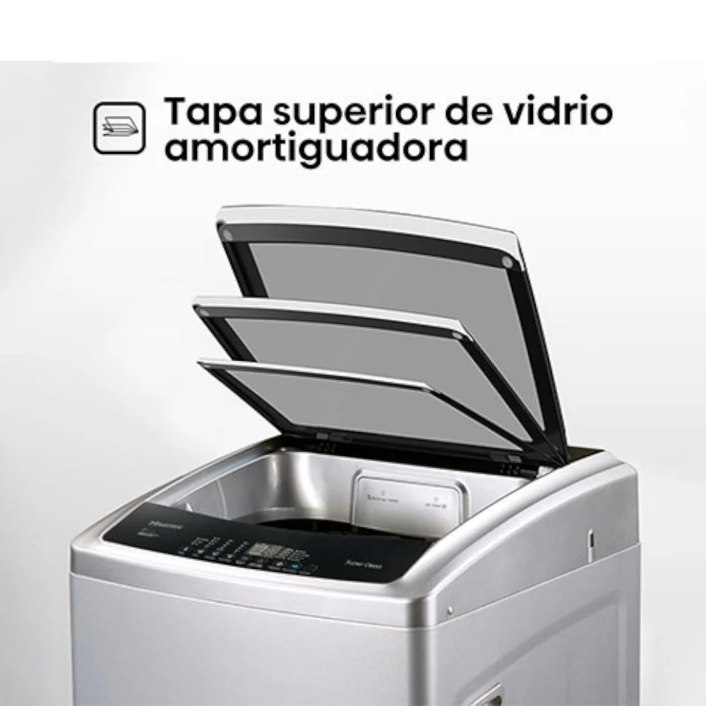 Lavadora Automática Hisense 21Kg / Carga Superior - Gris Oscuro - Image 6