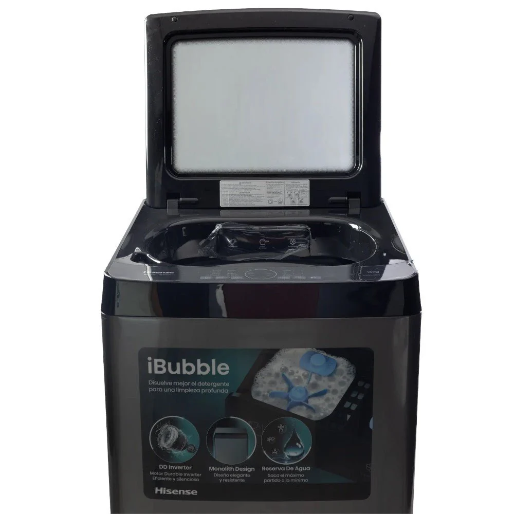 Lavadora Automática Hisense de 16 Kg / Gris Titanio / WT5K1623DT - Image 3