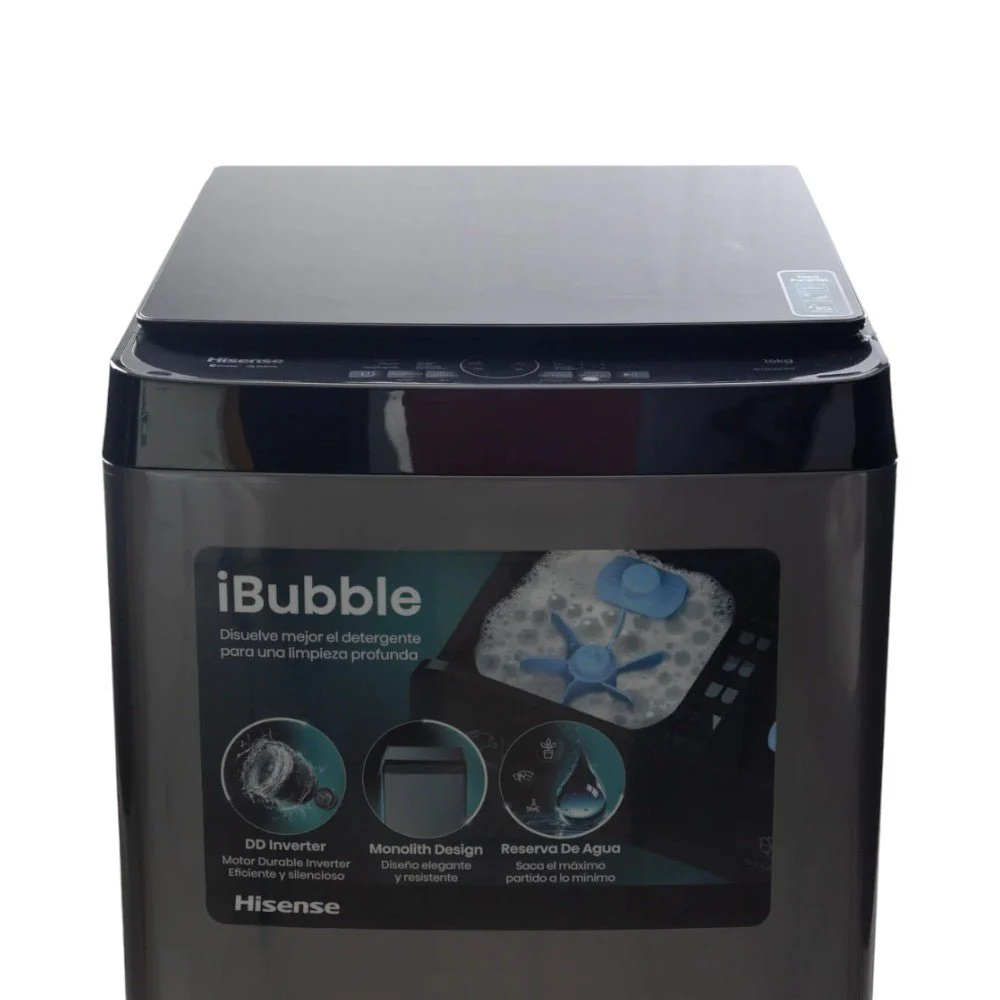 Lavadora Automática Hisense de 16 Kg / Gris Titanio / WT5K1623DT - Image 4