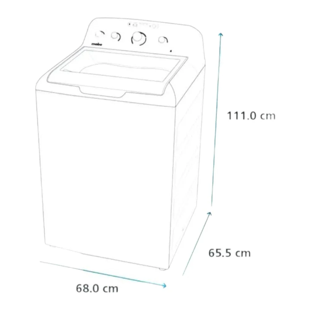 Lavadora Automática Mabe / 17Kg / Blanca - Image 5