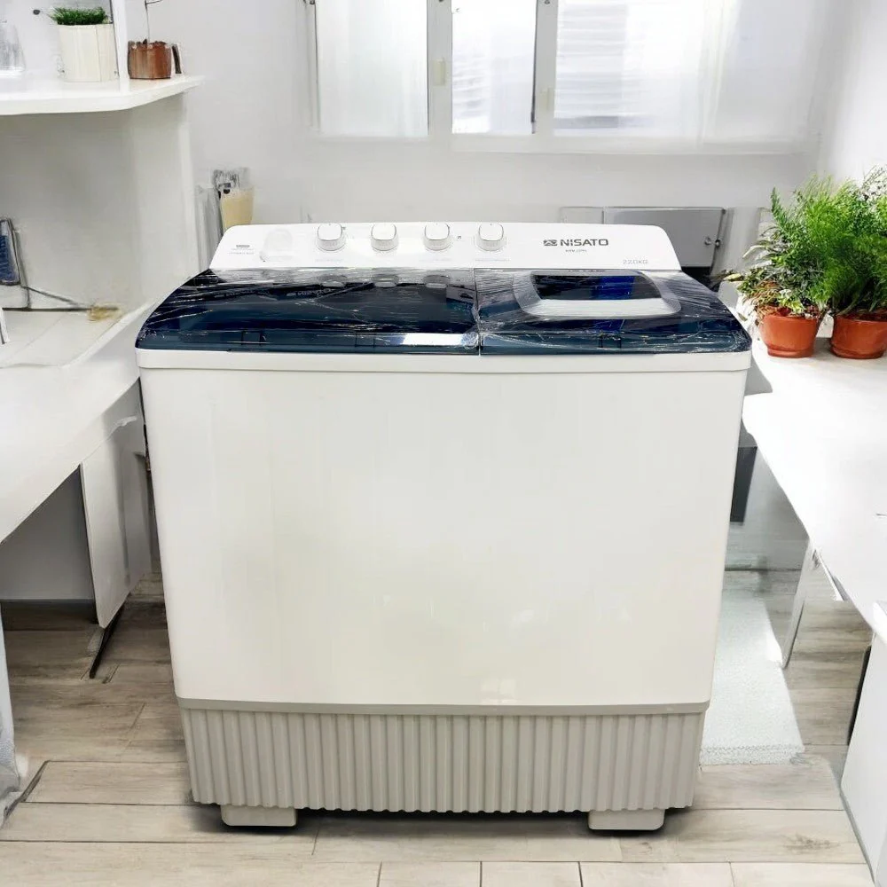 Lavadora Semi-Automática Nisato de 22Kg - Blanca - Image 2