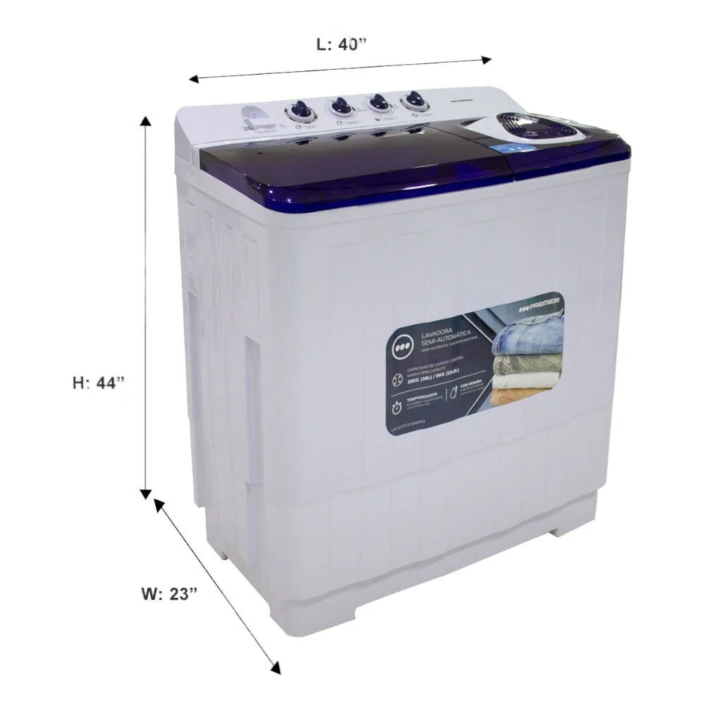 Lavadora Semi-Automática Premier 18kg / Doble Tina - Image 2