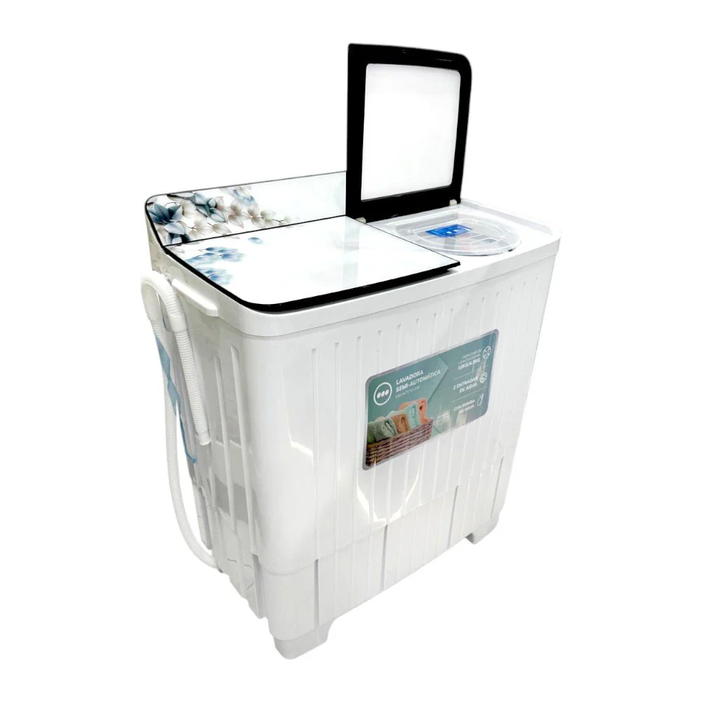 Lavadora Semi-Automática Premier de 10 Kg / Doble Tina / Tapa de Vidrio - Image 4