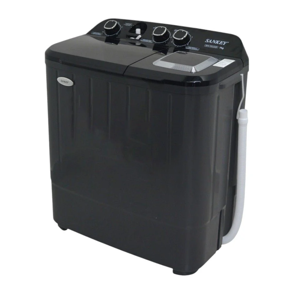 Lavadora Semi-Automática Sankey 7Kg / Negra / Doble Tina - Image 2