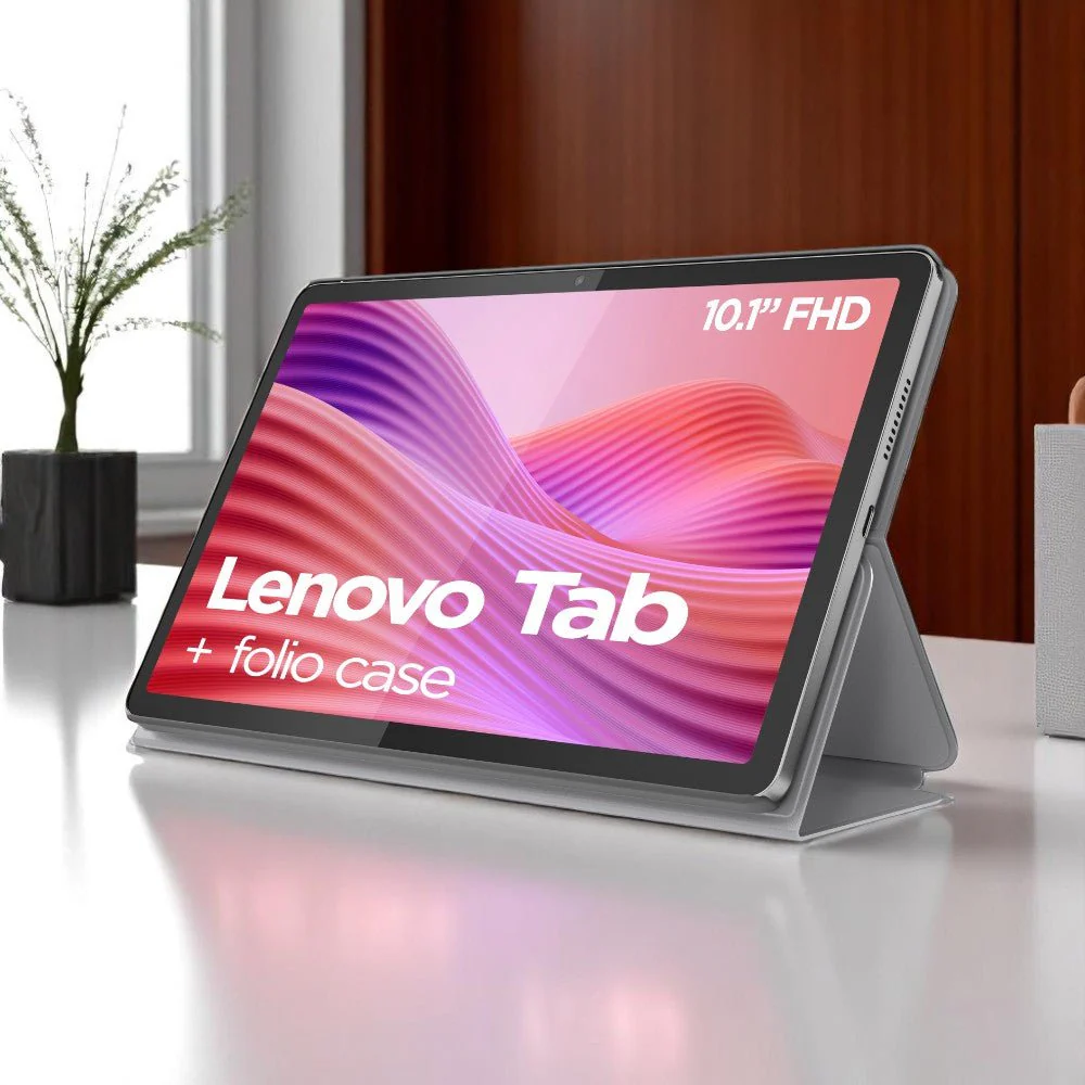 Lenovo Tab, 10.1" WUXGA, MediaTek Helio G85, 4GB, 128GB, Android 14 + Funda Folio + Audífonos Lenovo TWS