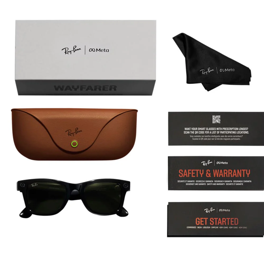Lentes Inteligentes Ray-Ban | Meta Wayfarer | Negro – Verde - Image 6