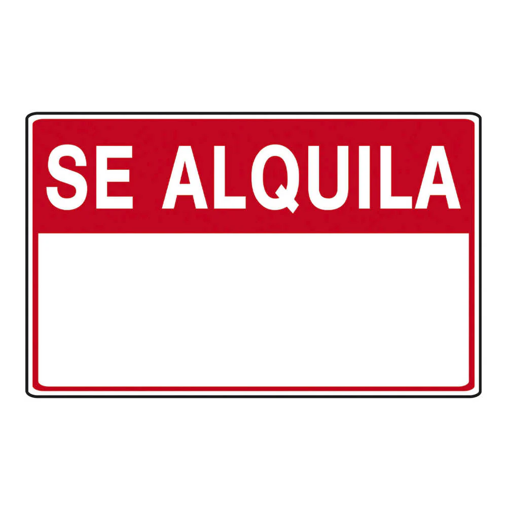 Letrero de Señalización Best Value Se Alquila de PVC
