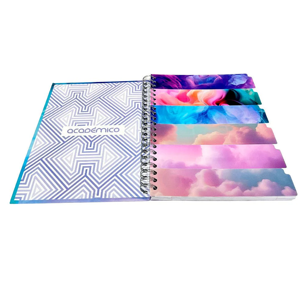 Libreta Con Espiral Doble Norma Académico - Raya Ancha / 5 Materia / Surtido - Image 7