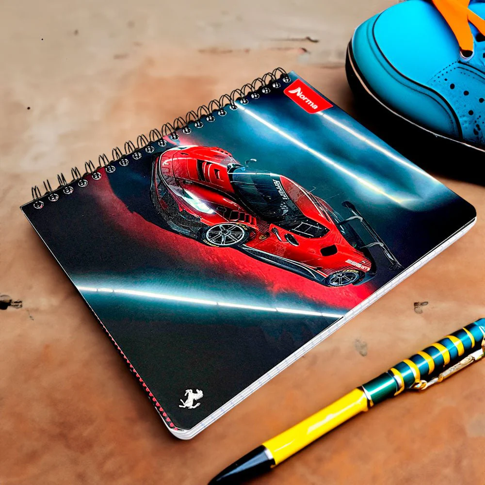 Libreta Grande Norma Ferrari / 5 Materias / Con Espiral Doble / Surtido