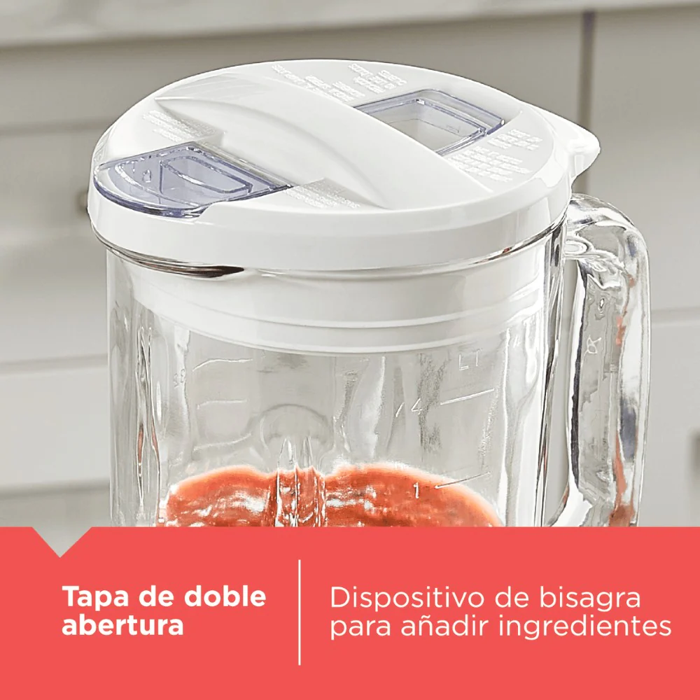Licuadora Black&Decker 2 Velocidades / Jarra de Vidrio / Blanco - Image 6