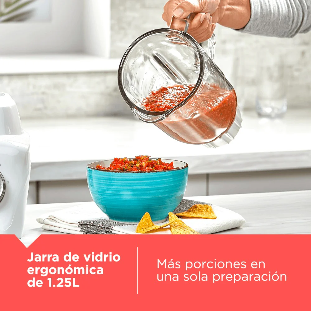 Licuadora Black&Decker 2 Velocidades / Jarra de Vidrio / Blanco - Image 7