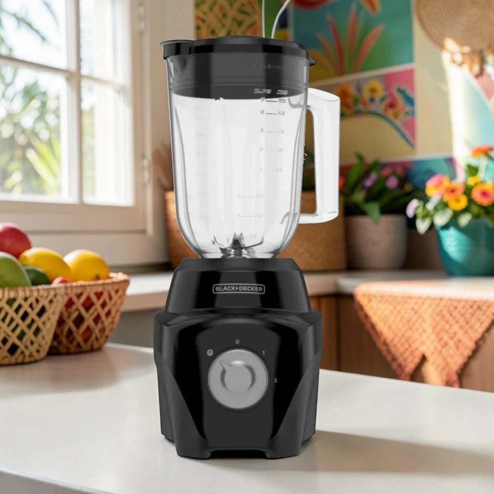Licuadora Black&Decker 2 Velocidades / Jarra Plástica / Negra