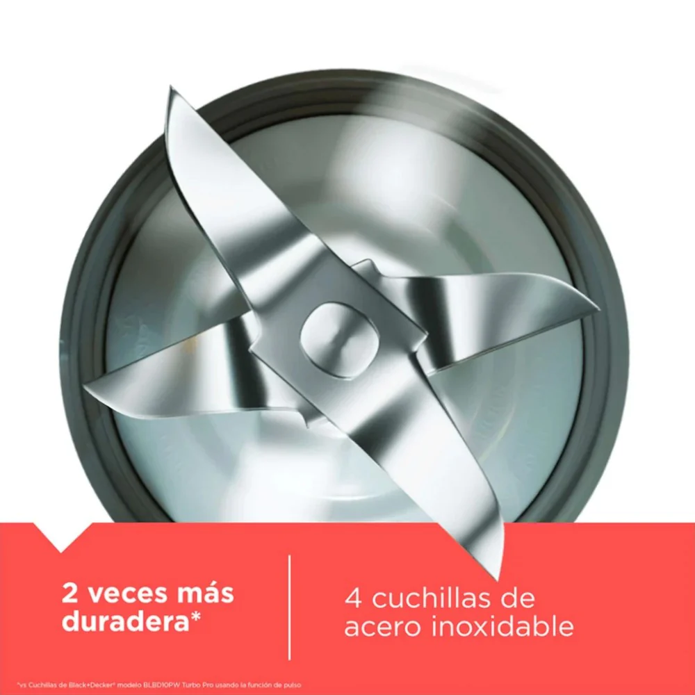 Licuadora Black&Decker 8 Velocidades / Jarra de Vidrio / Acero Inoxidable - Image 6
