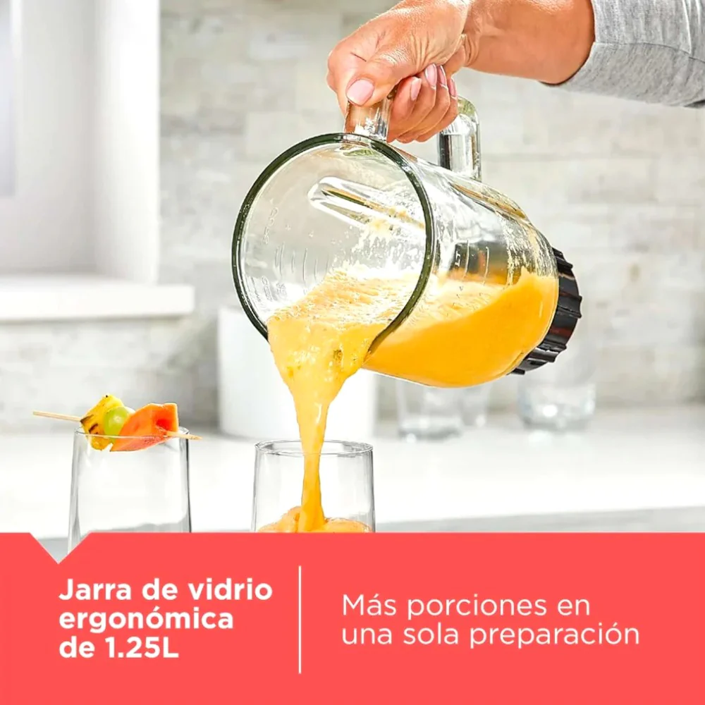 Licuadora Black&Decker 8 Velocidades / Jarra de Vidrio / Acero Inoxidable - Image 8