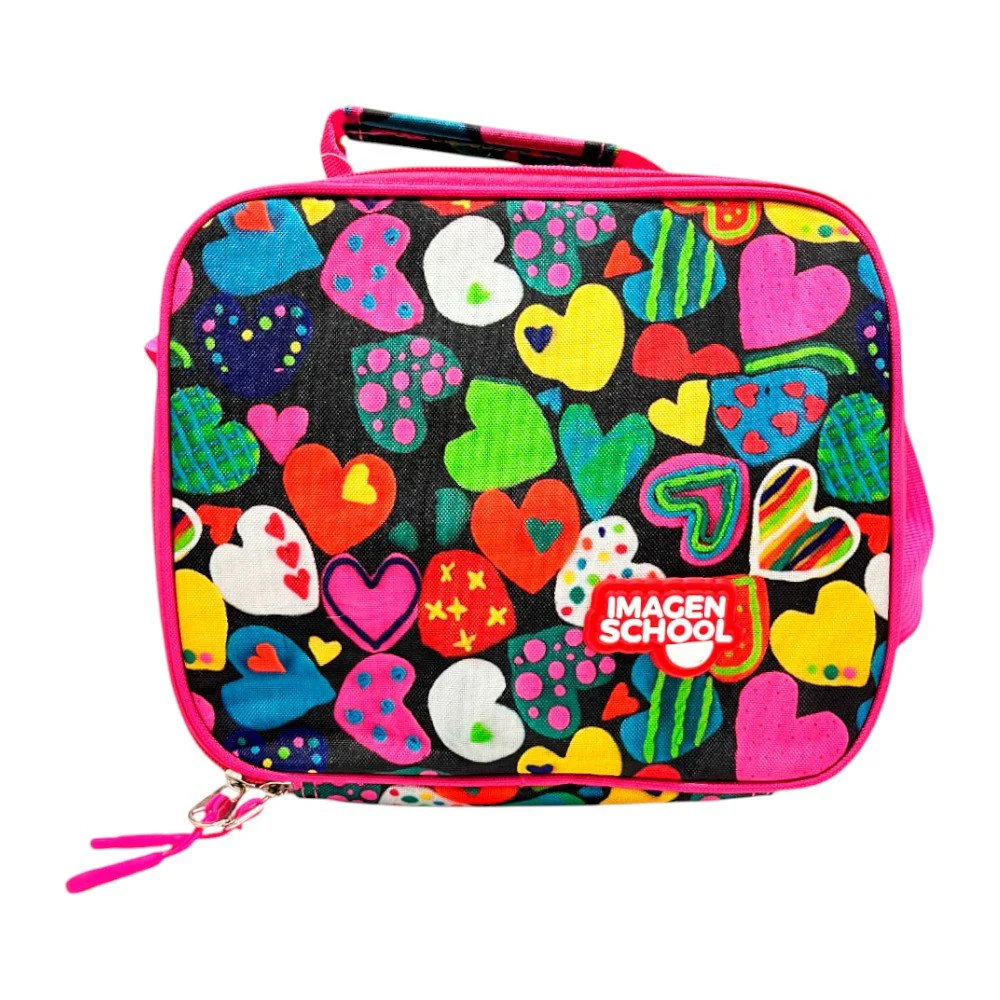 Lonchera Escolar Imagen School Para Niña / Estampado de Corazón / Surtida - Image 2
