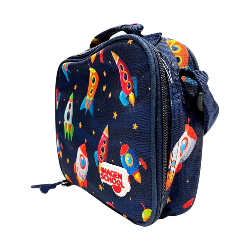Lonchera Escolar Imagen School Para Niño / Estampado Espacial - Image 3