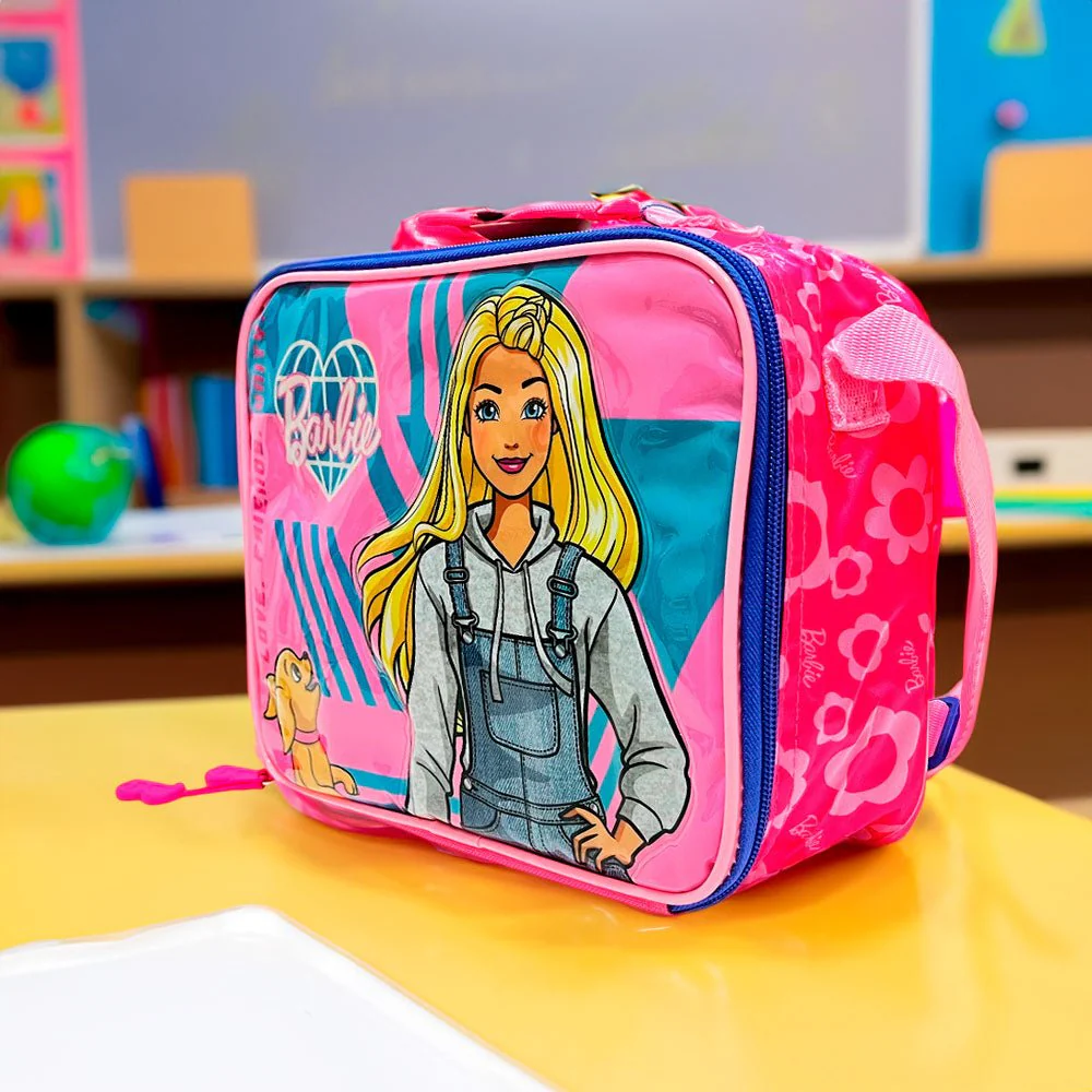 Lonchera Infantil Barbie Rosa