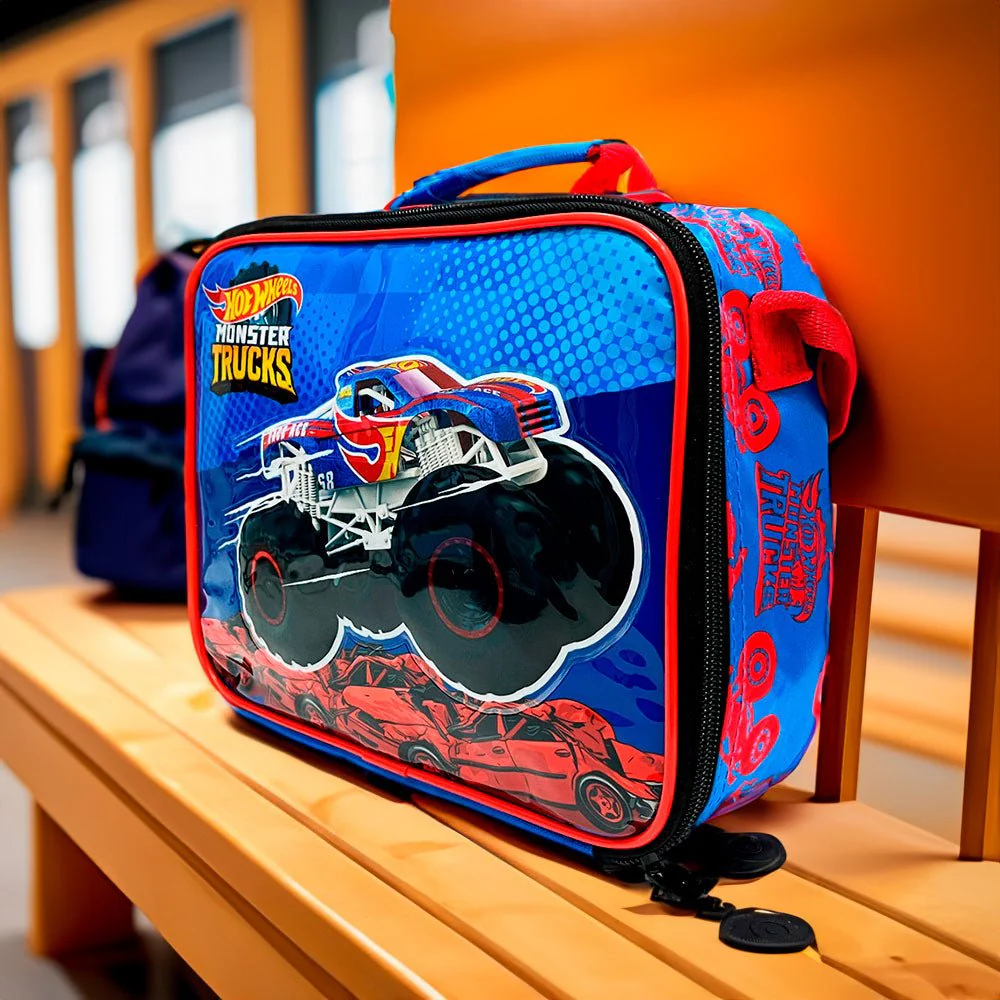 Lonchera Infantil Hot Wheels Monster Trucks