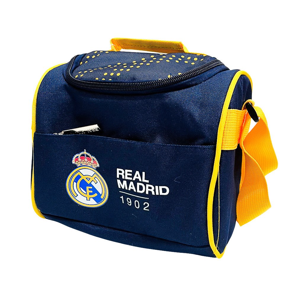 Lonchera Real Madrid 20 X 18.5 X 15 CM/Azul/Amarillo