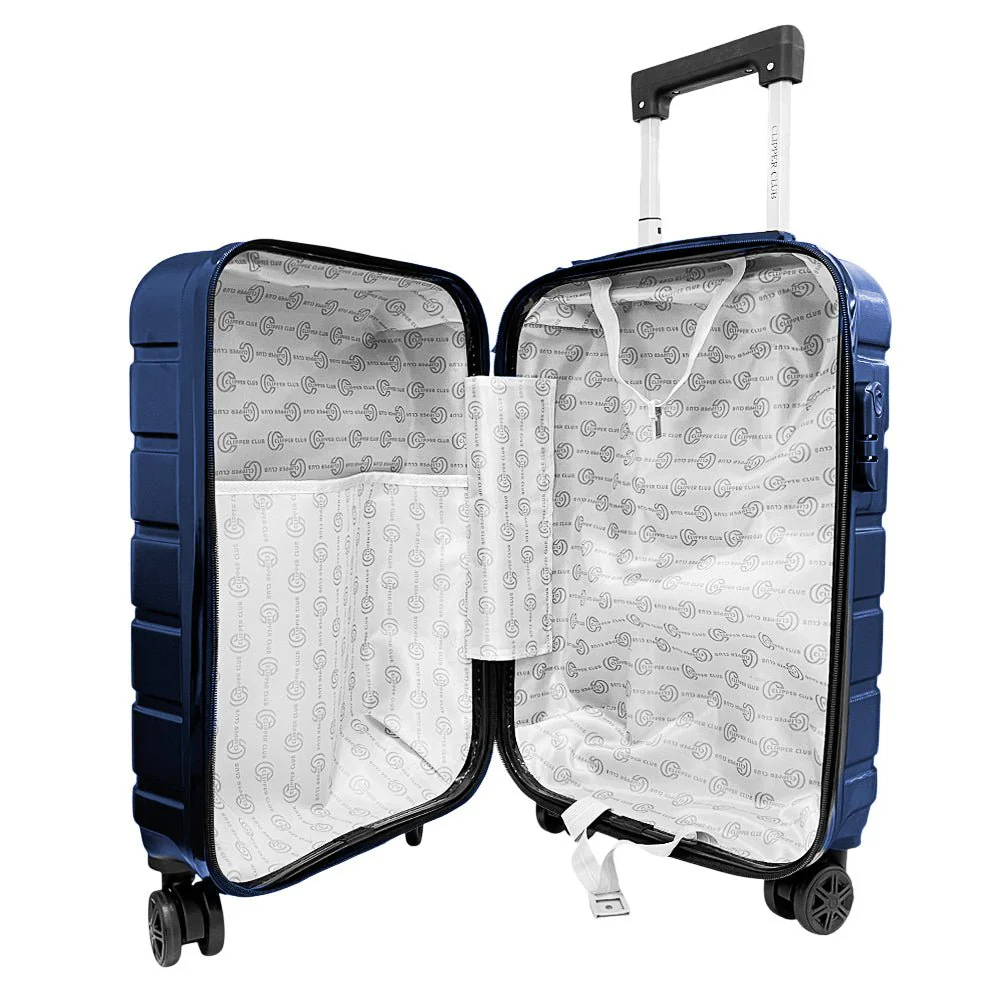 Maleta Para Viaje Clipper Club de 20" / Azul / Con Ruedas - Image 3